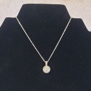 Premier Designs Laura Cubic Zirconia  Pendant On 18" Chain